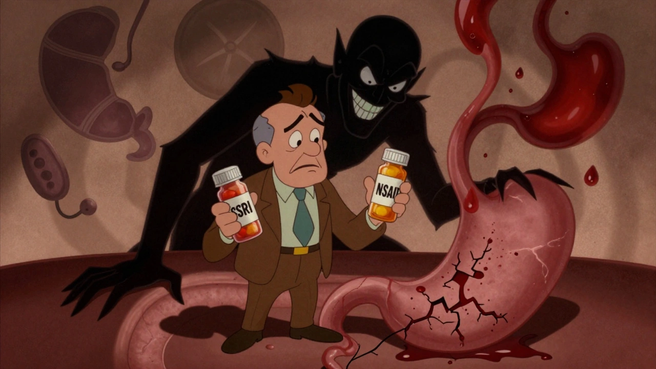 SSRIs with NSAIDs: How This Common Drug Combo Raises GI Bleeding Risk and How to Prevent It